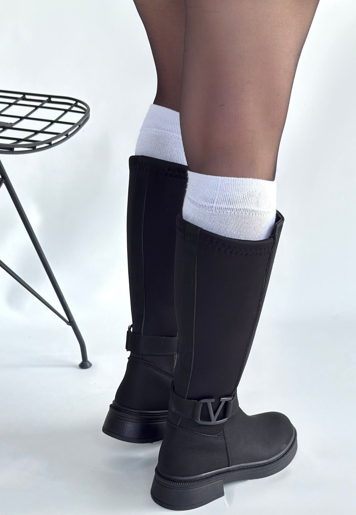 Diona Siyah Nubuk Çizme