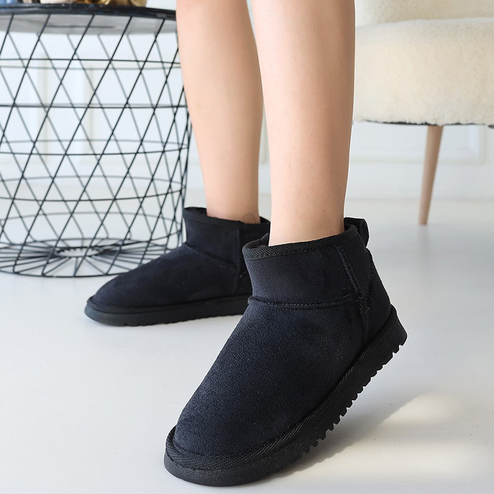 Elsa Siyah Süet Bot