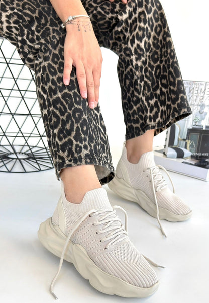 Henta Bej Triko Bağcıklı Spor Ayakkabı