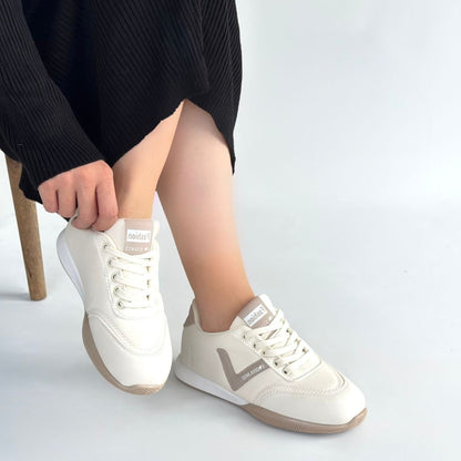 Jowen Bej Cilt Vizon Detaylı Bağcıklı Spor Ayakkabı