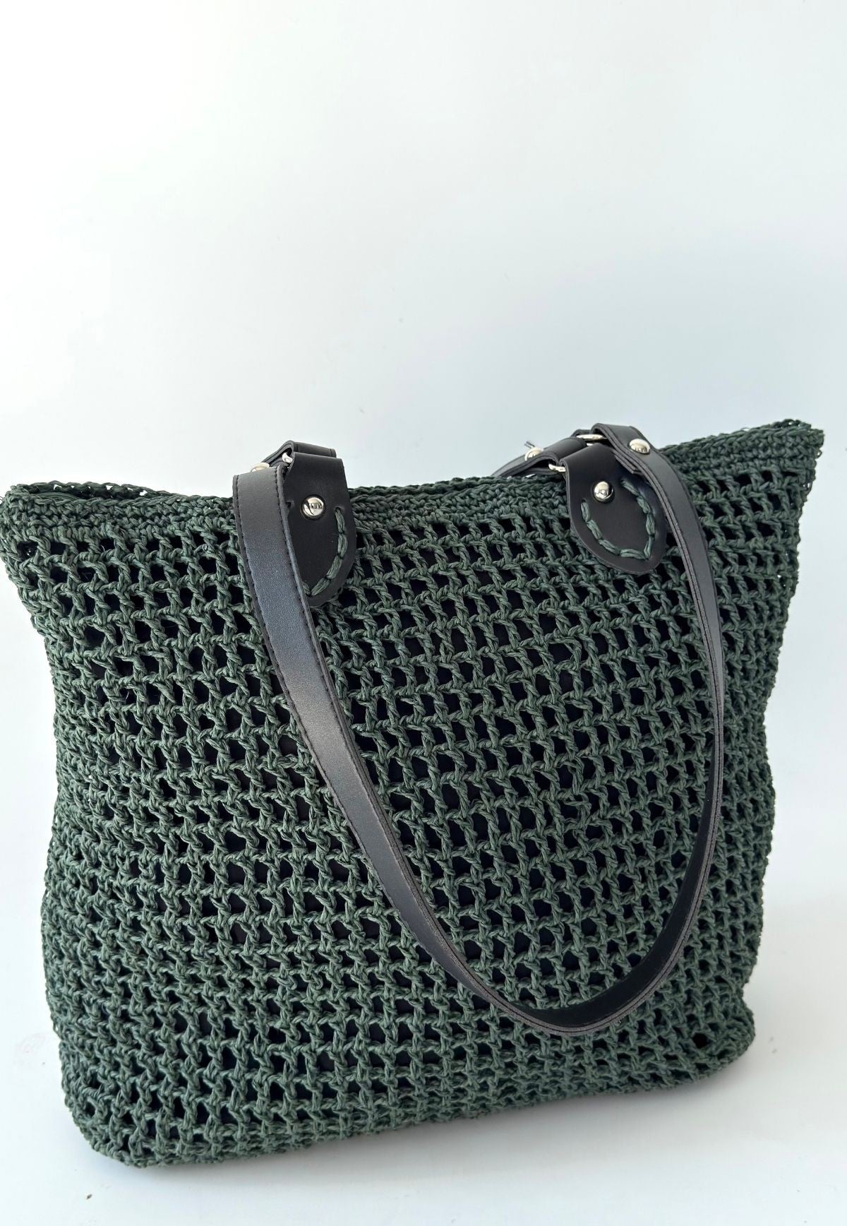 Loty Yeşil Örgü Çanta
