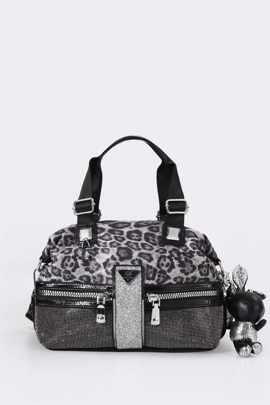 Olza Siyah Cilt Omuz Çantası